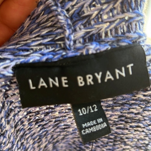 Lane Bryant open front marked over piece duster blue cardigan 10/12 - Picture 12 of 15